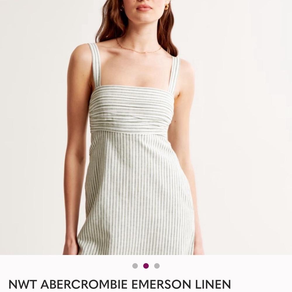 Abercrombie Striped linen Romper